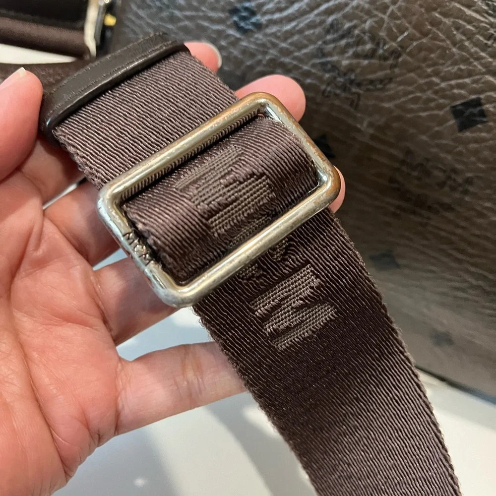 MCM Brown Leather Crossbody Bag - Picture 4 of 14
